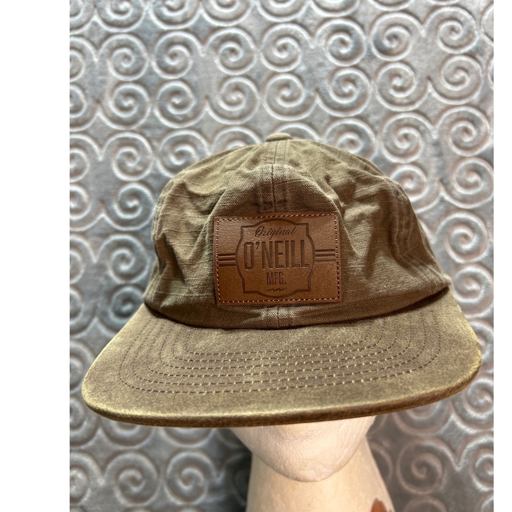O Neill Mfg Mens Brown‎ Canvas Back Adjust Strap Baseball Cap